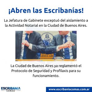 ¡Abren las Escribanías!